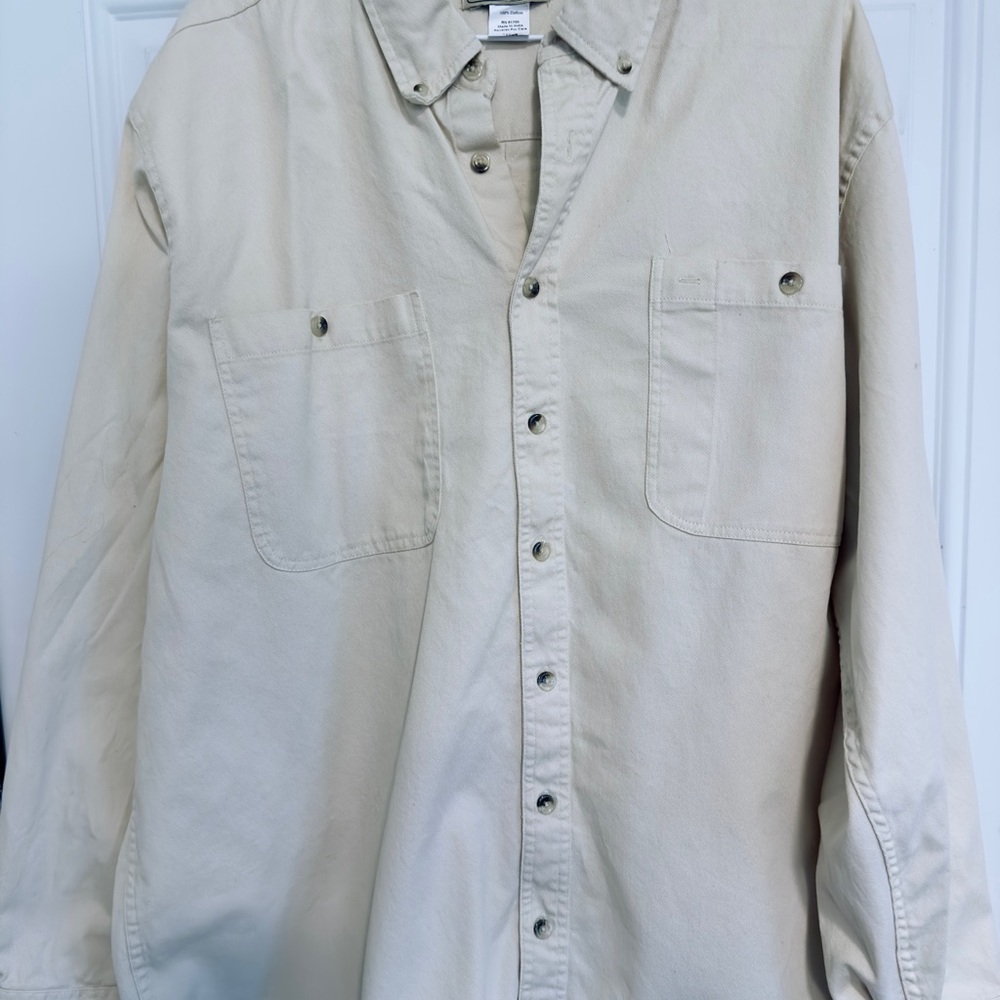 Cream Button-Up Shirt